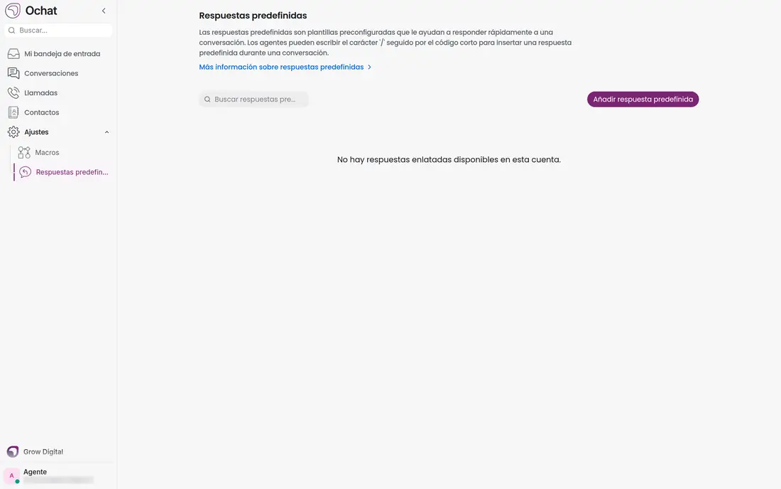Respuestas predefinidas